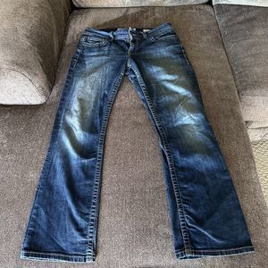 BKE Buckle Jeans Womens 32R Blue Harper Bootcut Medium Wash Denim Stretch 34x28
